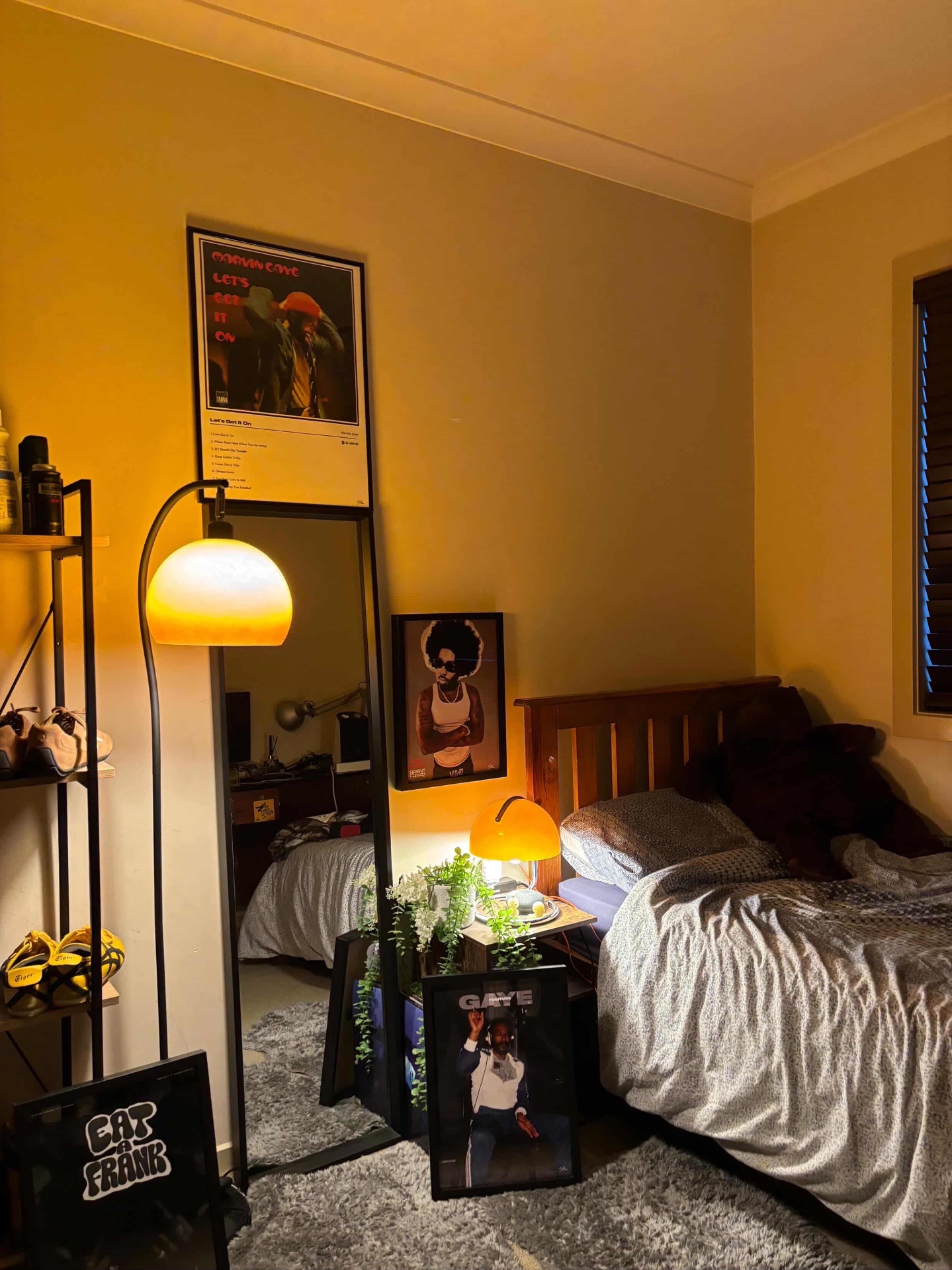Bedroom styled with VISUALISE posters