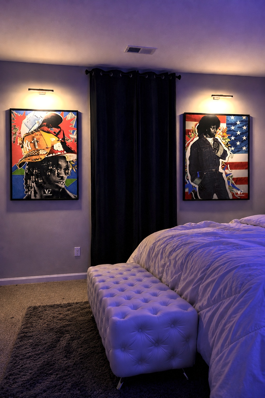 Room featuring VISUALISE posters