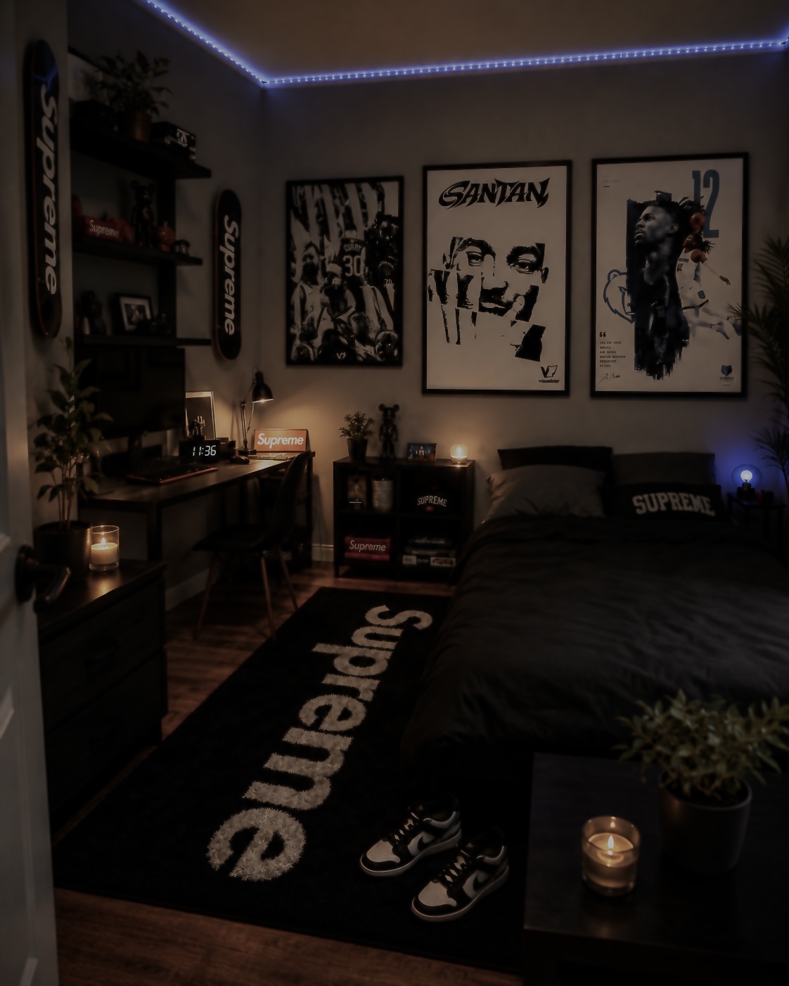 Living room with VISUALISE wall art